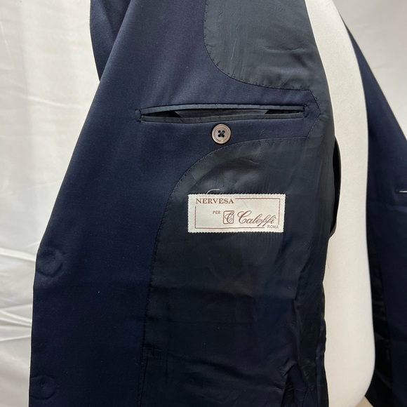 Loro Piana Navy Blue Super 150’s Wool 44L Mother Of Pearl Buttons Blazer Jacket - Picture 7 of 8